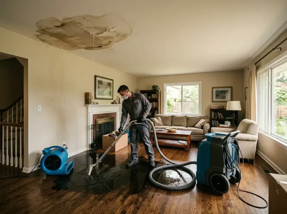 attic-pipe-burst-ceiling-drip-008 — frequently asked questions, Water Damage Restoration & Carpet Care in Lanham, MD
